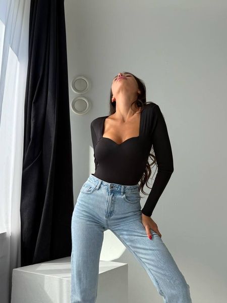 Боди с эффектом PUSH UP XS-599-BLACK фото